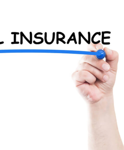 Dental insurance underlined in blue